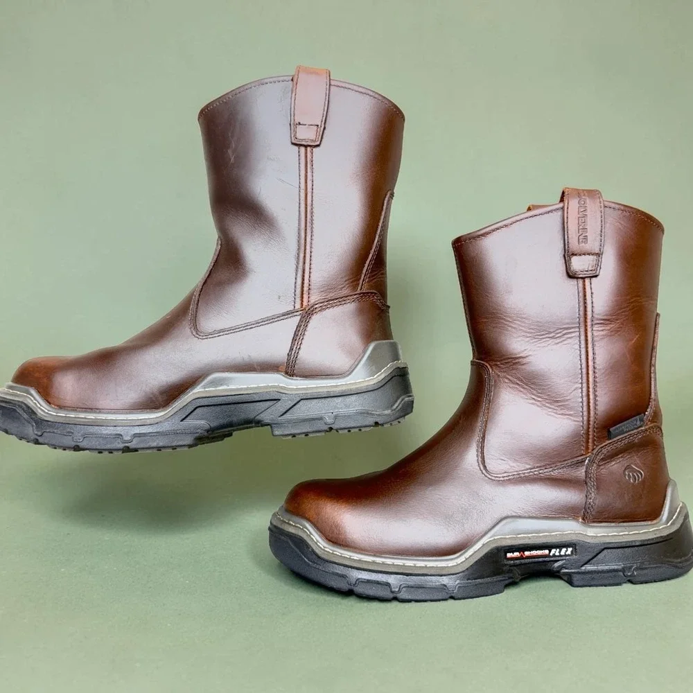 Wolverine DuraShocks Steel Toe Work Boots Mens 10.5 EW Flex Waterproof Plus EH